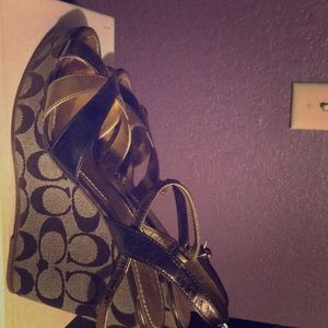 Coach wedge heels